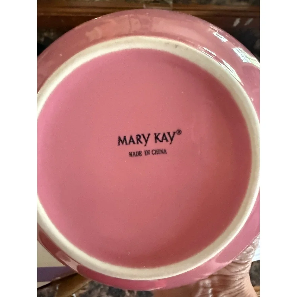 Mary Kay Pink Ceramic Teapot Heart Spout and Lid Knob‎ Collector Item